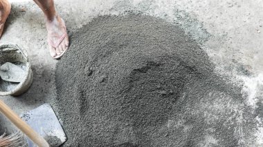 Asya alt çimento güç kum ile karıştırma için çapa kullanarak