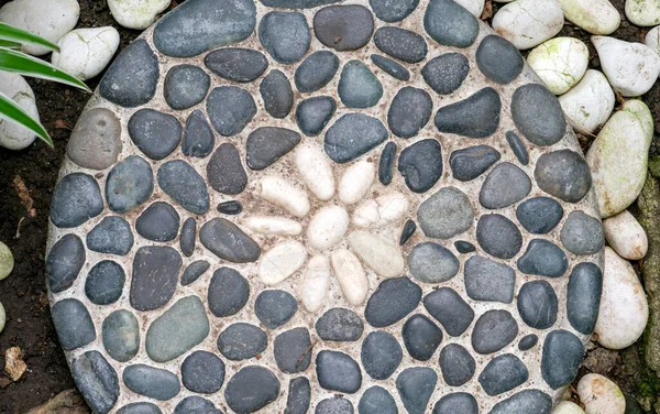 Bodenbelag Aus Vlocanic Steinen Für Natürlichen Hintergrund Und Tapete — Stockfoto
