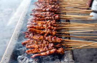 Sate Ayam or Chicken Satay, a delicious traditional satay from Indonesia