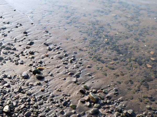 Gravels Pepples Sea Stones Water South Coast Java Island — Stok Foto