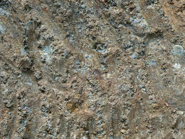 Close up of clay soil layer in Kulon Progo region, Yogyakarta, Indonesia. Natural background.