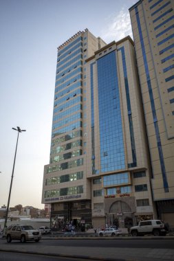 Rawdah bölgesindeki otel ve ofisler, Mekke, Suudi Arabistan.