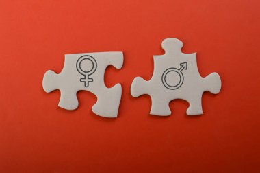 Erkek ve kadın sembolü seti. Erkek ve kadın işareti ve sembol. Kızları ve erkekleri temsil ediyorum.