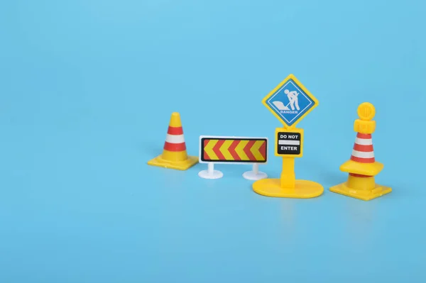 Traffic Road Barrier Warning Barrier Road Closure Website Construction Page — Stock Photo, Image