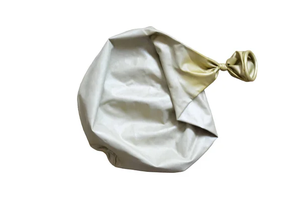 Prasklý Balón Izolované Bílém Pozadí — Stock fotografie