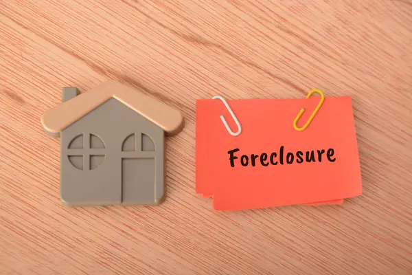 Foreclosure Legal Process Which Lender Takes Possession Property Sells Recover — Stock Photo, Image