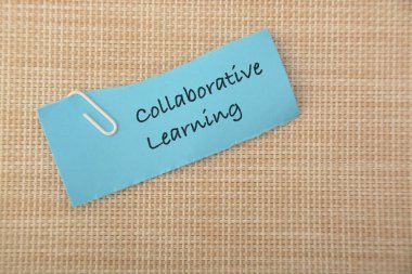 Collaborative learning is an educational approach in which students, often working in groups or teams, actively engage with their peers to achieve common learning goals clipart