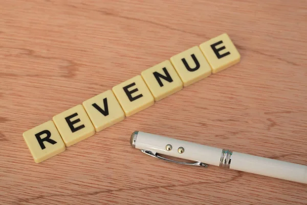 Revenue Describes Income Generated Business Operations While Profit Describes Net — Stock Photo, Image