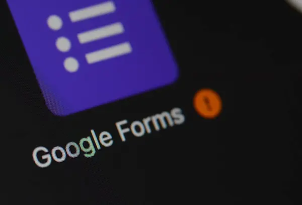 Klang Malásia Março 2024 Google Forms Faz Parte Conjunto Ferramentas Fotografia De Stock
