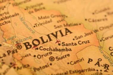 Bolivia is a landlocked country in central South America.The capital city of Bolivia is Sucre, while the largest city is La Paz clipart