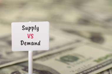 Supply and demand is a fundamental economic concept that describes the relationship between the amount of a product or service available (supply) and the desire of consumers for it (demand). clipart