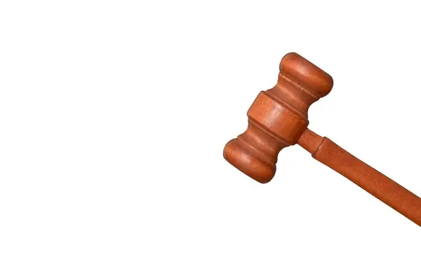 Stock image The image depicts a wooden gavel, a symbol of authority and finality in legal proceedings.