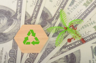 Eco-Friendly Economy: Recycling and Financial Prosperity in Harmony clipart