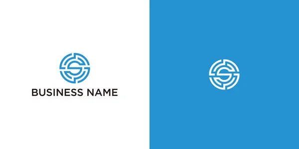 Güvenlik Logosu Güvenli Logo Logo Vektör Çizeri Monogram Logosu — Stok Vektör