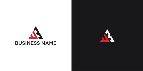 Logo Letra Monograma Con Forma Triángulo Plantilla Diseño — Vector de stock
