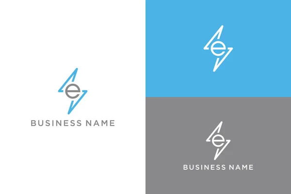 Buchstabe Elektrisches Logo Design Vektor Illustration — Stockvektor