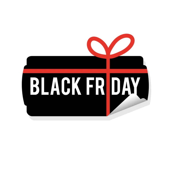 Etiqueta Etiqueta Del Día Viernes Negro Precio Por Promoción Marketing — Vector de stock