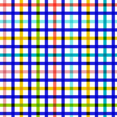 Çok renkli pamuklu kumaş desenli. Eğlenceli renkli bir ilham. Ambalaj kağıdı, tekstil baskısı ve reklam için. Vektör illüstrasyonu, düz tasarım