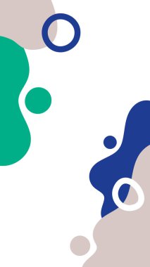 Soyut organik şekiller arka plan. Sosyal medya için dikey biçim. Vektör illüstrasyonu, düz tasarım