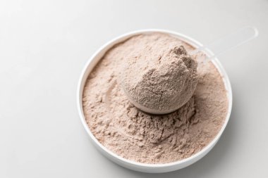 Peynir altı suyu Protein tozu kaşık ölçüm.