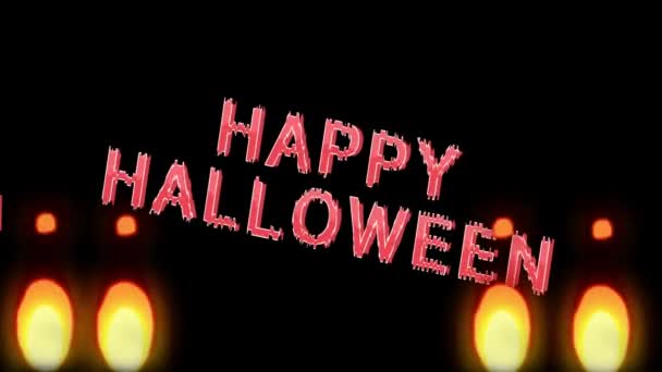 Animación Para Las Grandes Fiestas Halloween Finales Octubre — Vídeo de stock