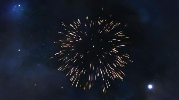 Intro Animado Para Celebração Fogos Artifício — Vídeo de Stock