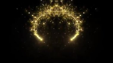 Altın Noel ağacı arkaplanı
