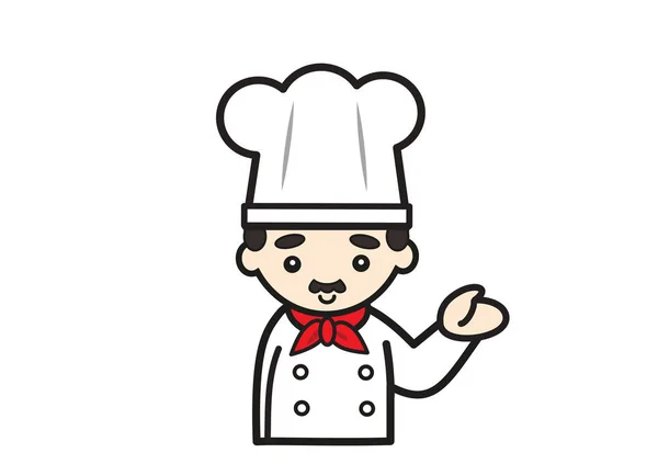 Professinal Man Italian Chef Information — Fotografia de Stock