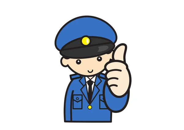 Professinal Man Japonês Policial Homem Com Smartphone — Fotografia de Stock