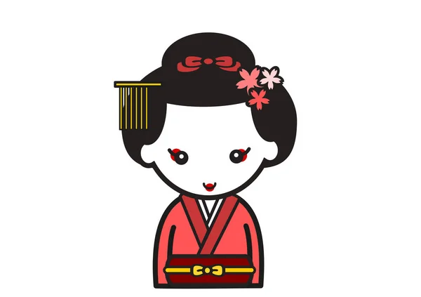 Japońska Dziewczyna Tradycyjny Zawód Geisya — Zdjęcie stockowe