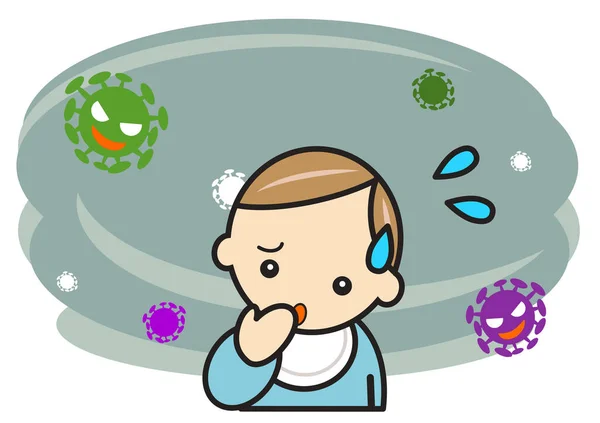 Sağlık Hizmeti Bebek Birçok Virüs — Stok fotoğraf