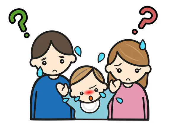 angry crying baby and his family has any questions