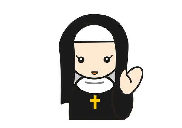 stock image cute catholicism woman,  speaking nun 