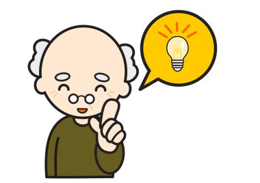 Gülümseyen büyükbaba bir çözüm buldu