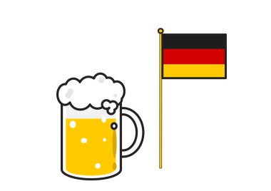 Alman özel birası, şirin manga tarzı. 