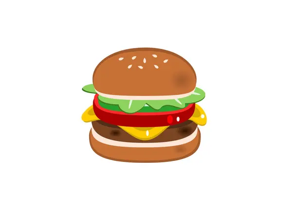 Tatlı ve lezzetli hamburger çizimi