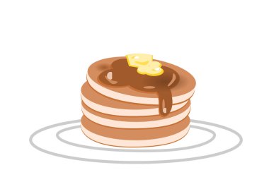 Tereyağı ve sirop resimli lezzetli gözleme.