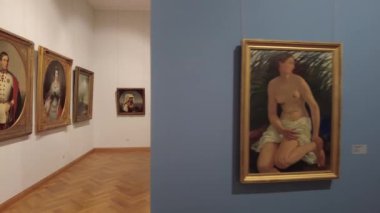 CHISINAU, MOLDOVA - FEBRUARY, 2023: National Fine Arts Museum interior