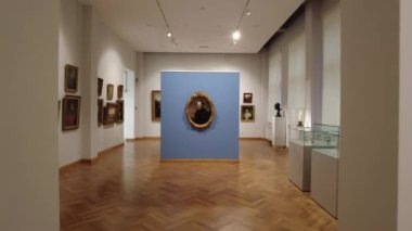 CHISINAU, MOLDOVA - FEBRUARY, 2023: National Fine Arts Museum interior