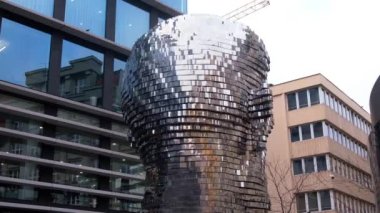 Kafka statue by Jaroslav Rona in downtown