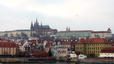 Prague city with historic buildings in Czech Republic