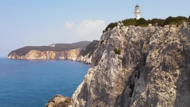 Вид Повітря Природу Море Закінфа Греція — стокове відео