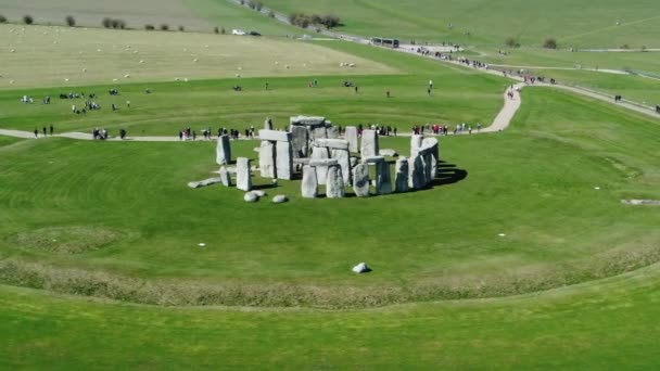 Vista Aérea Del Dron Stonehenge Reino Unido — Vídeo de stock