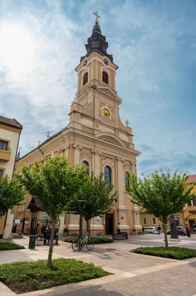 Oradea Roumanie Mai 2023 Vue Église Lune Située Sur Place — Photo