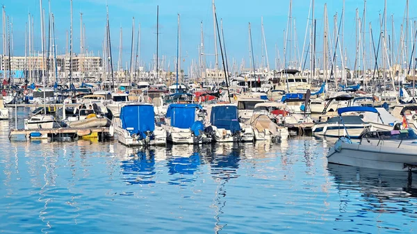 Човни Порту Аліканте Іспанія — стокове фото