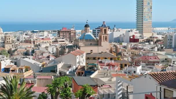 Alicante Spanien April 2023 Blick Auf Die Stadt — Stockvideo