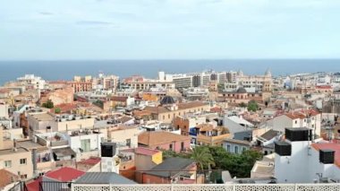 İspanya 'nın Alicante kentinin panoramik manzarası