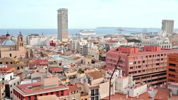 Alicante Spanien April 2023 Blick Auf Die Stadt — Stockvideo