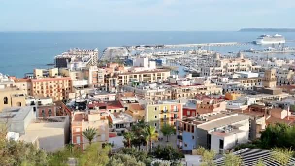 Alicante Espanha Abril 2023 Vista Panorâmica Cidade Porto — Vídeo de Stock