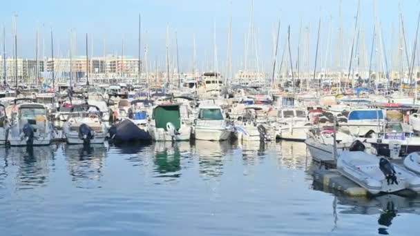 Alicante スペイン エイプリル2023 港の船 — ストック動画